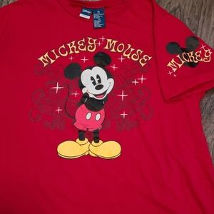 Disney's Mickey Mouse Red plus size Women's T Shirt 1XL